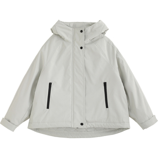 NNGZ山系户外女童防风防水外套冬季保暖舒适儿童棉服童装棉衣