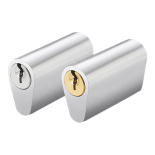 防火门锁芯管井门锁芯消防门强弱水电门通道短锁芯通开铜芯加长型