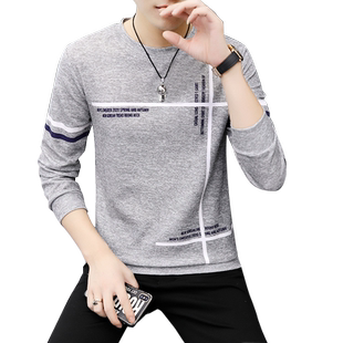 2025秋冬新款毛衣男薄款针织小衫青少年T恤卫衣线学生潮加绒保暖