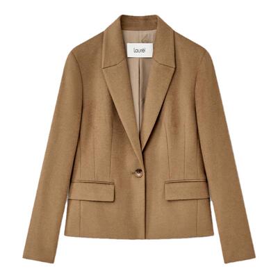 【绵羊毛】Laurel劳芮新可露丽柳叶领羊毛休闲西装女LWL354T00300