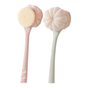 沐浴刷搓背软毛沐浴球搓泥双面二合一不求人擦后背懒人长柄搓澡刷