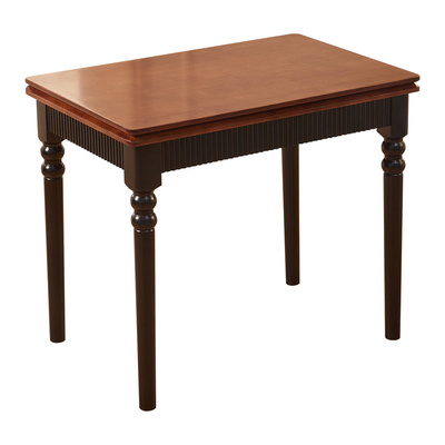 中古风折叠桌实木小户型餐桌