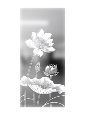 磨砂静电玻璃贴透光不透明防窥