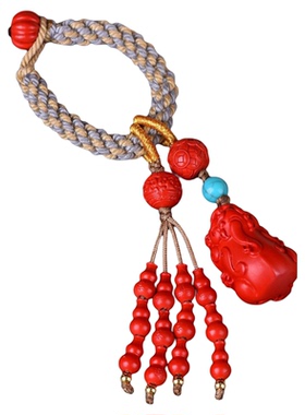 貔貅吊坠项链钥匙挂件貔貅紫金砂