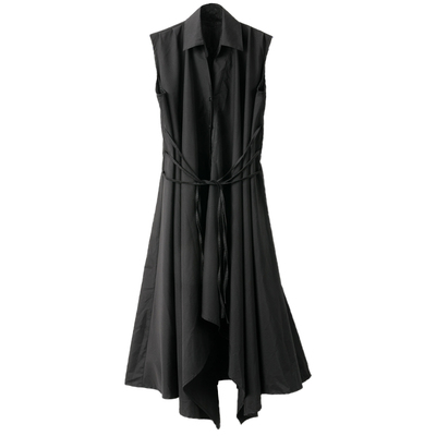 设计感垂感棉质大摆裙