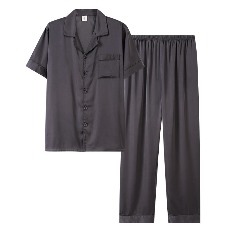凉感丝情侣冰丝睡衣薄款家居服