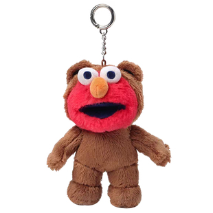 LINE FRIENDS SESAME STREET芝麻街毛绒钥匙扣包挂件变装玩偶挂饰