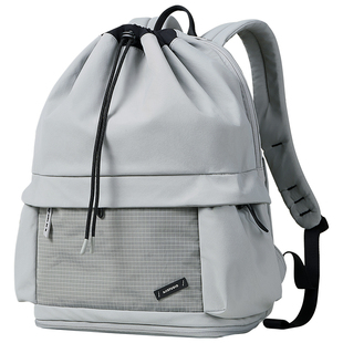 阿季新款轻便束口抽绳双肩包女运动登山背包小众旅行大学生书包