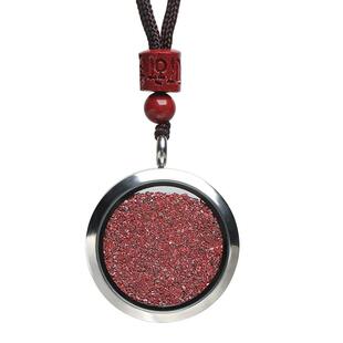 原矿朱砂吊坠紫晶砂原石晶体粉颗粒护身保平安挂件嘎乌合项链饰品