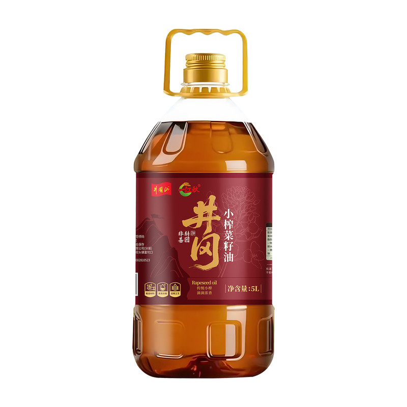 一江秋物理小榨菜籽油5.75L套装