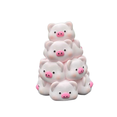 汽车香水车载香薰小猪中控台摆件叠叠猪扩香石车内装饰女生礼物