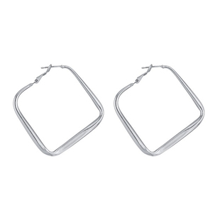 85度灰欧美气质方形耳环女ins冷淡风轻奢小众高级感耳钉夸张