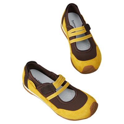 达芙妮2025新款时尚百搭厚底单鞋