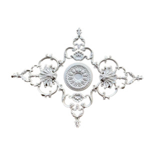 法式石膏GRG灯花镂空灯盘吊顶拼花灯池造型天花装饰角花浮雕壁花