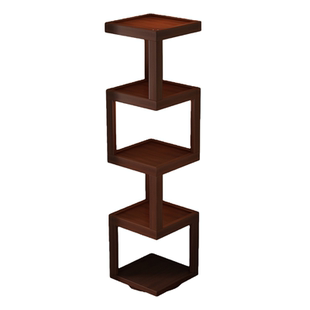 转角置物架客厅角落柜90度旋转书柜储物柜一体落地收纳柜2026新款