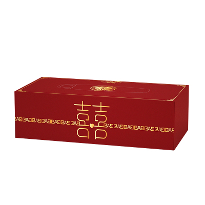 婚庆喜宴定制logo盒装餐巾纸批发