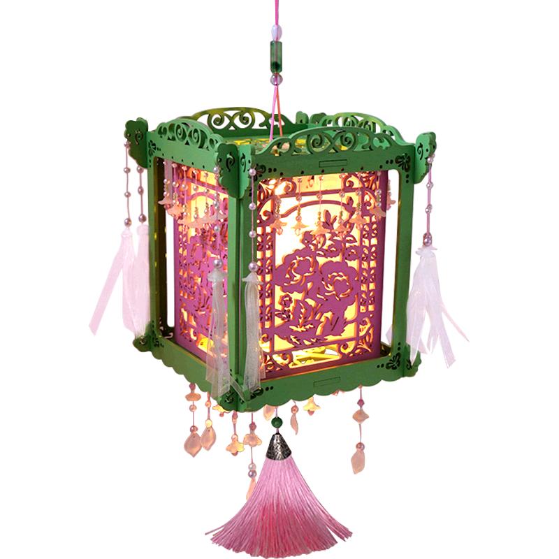 手工diy古风灯笼中式花灯挂饰生日礼物女生女孩闺蜜创意玩具摆件