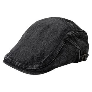 牛仔前进帽女春秋气质美式复古百搭新款艺术反戴鸭舌帽子贝雷帽男