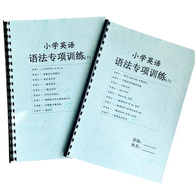 小学英语语法专项训练题作业本大全18大语法知识点总结归纳讲义