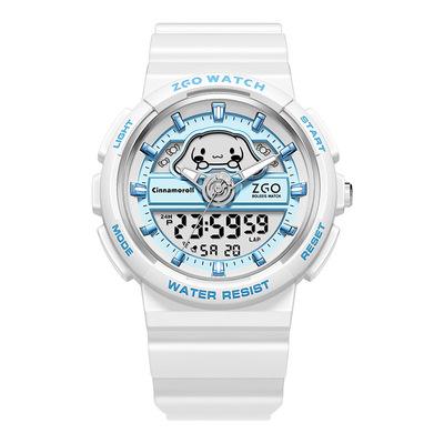 玉桂狗正版联名三丽鸥电子手表女款儿童女孩初高中学生大耳狗防水