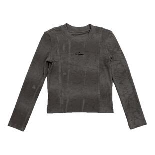 edo一度童装2025春夏新款女童时尚修身款长袖T恤儿童运动打底衫