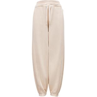 NBA ATELIER女士春季内里抓绒休闲裤宽松针织长裤子女款