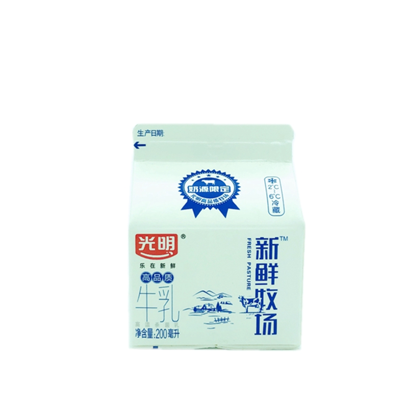 光明新鲜牧场高品质牛乳高温杀菌乳鲜牛奶200ml10盒冷藏包邮