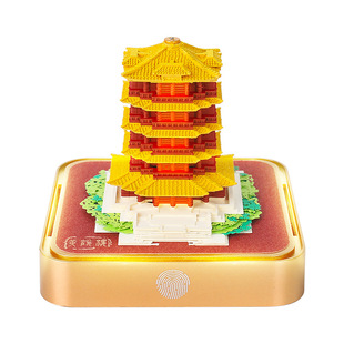 2026年3D立体全景黄鹤楼手撕纸雕便签日历周历摆件创意商务送礼物