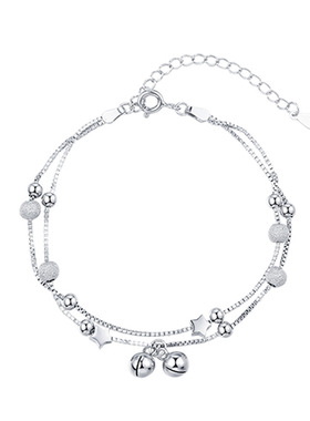 轻奢小众星空响铃双层手链