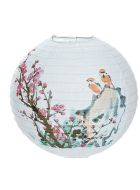 中秋装饰纸花灯古风汉服道具发光