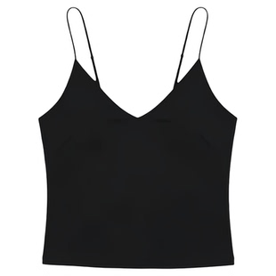 solid color suspender bottoming slim vest   纯色吊带修身背心
