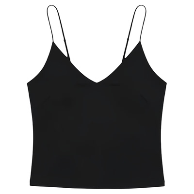 solid color suspender bottoming slim vest   纯色吊带修身背心