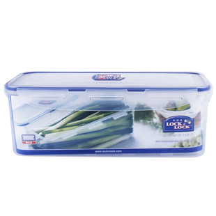 乐扣乐扣面条储存盒塑料保鲜盒PP材质大容量长方形盒子筷子收纳盒