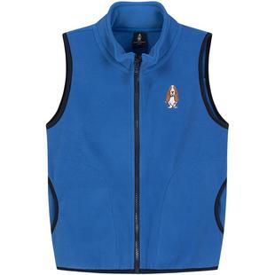 暇步士童装儿童摇粒绒马甲春秋新款大童保暖男童休闲背心女童坎肩