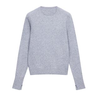 【100%山羊绒】BLUE ERDOS春季格雷针织套衫女B246A0001