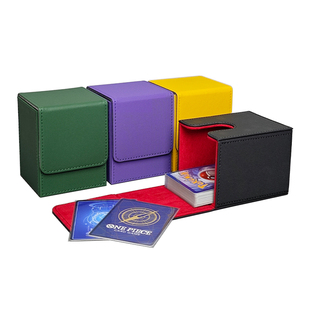 卡盒卡牌卡组收纳盒皮质牌盒奥特曼WS海贼王VG游戏王宝可梦PTCG