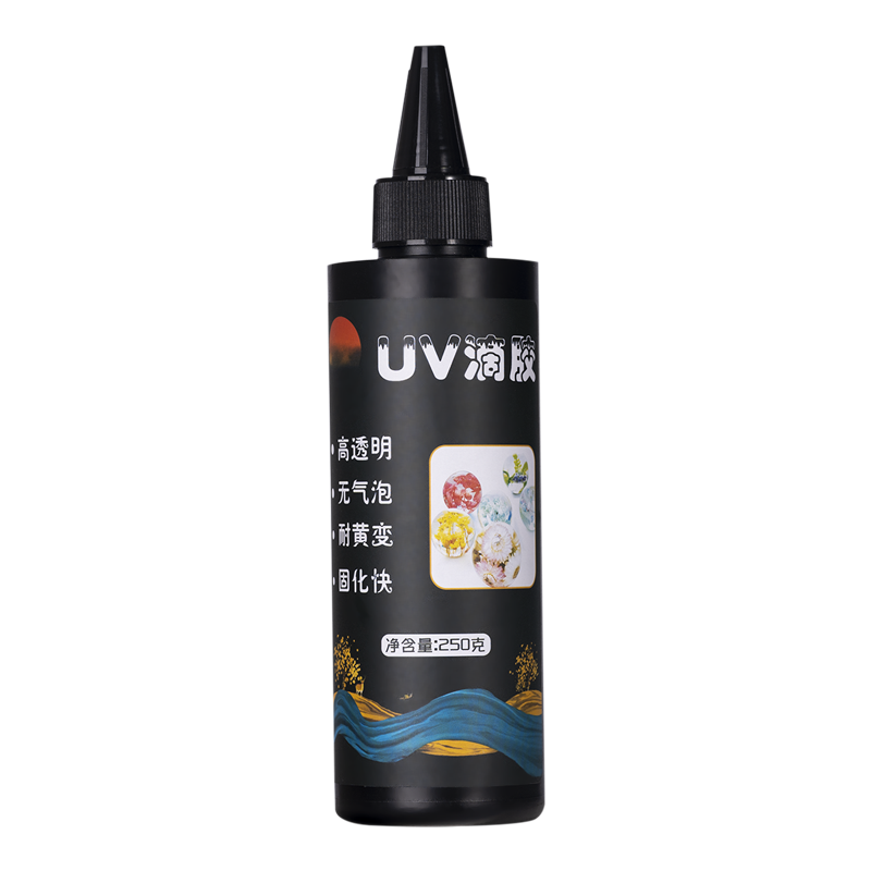 UV滴胶 高透明速干手工diy流麻封层制作材料耐黄uv胶水晶滴胶热缩片干花手机壳紫外线固化树脂硬胶免配比胶水