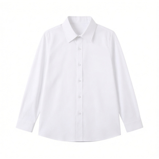 学院风儿童合唱服男女童衬衣校服演出服小学生白衬衫黑领带表演服