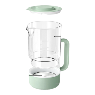 大嘴鸭全玻璃恒温壶调奶器热水壶配件水壶恒温热水壶大容量1.3L