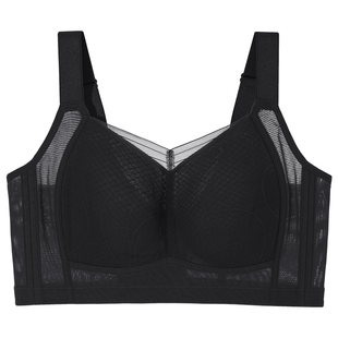 运动内衣大胸减震防下垂夏季薄款全罩杯全包裹防震高强度健身文胸