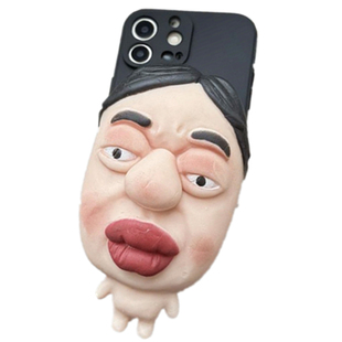 欧美恶搞怪捏捏表情包手机壳小米17Pro Max整蛊我的同事网红米note15解压发泄14pro巨丑K80情侣13小众12奇葩9