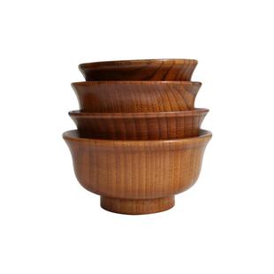 天然酸枣木碗藏式奶茶碗实木碗大小号汤碗反边油酥碗面碗蒙古饭碗