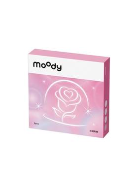 moody时光机月抛美瞳2片自然棕色系大直径扩瞳可爱彩色隐形眼镜