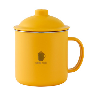 304不锈钢杯子带盖马克杯高颜值水杯学生口杯上班族茶杯家用