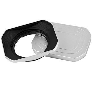 适用于富士XC35mmF2/XF23mmF2遮光罩XF35mmF2镜头方形金属遮阳罩