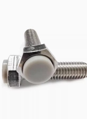 灰色硅橡胶挡块 止动螺丝外六角SSTS6-20~60 304不锈钢 TDB86