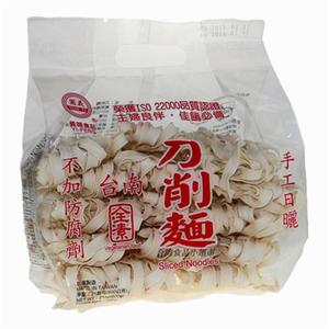 包邮台湾进口台南义峰刀削面600g关庙面有花边日晒纯手工面条全素