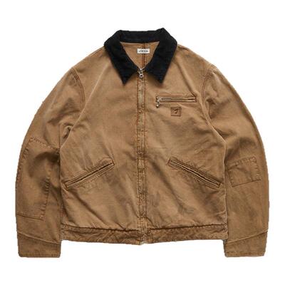 JIEDA日产拼皮做旧水洗夹克