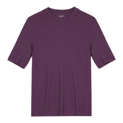 kleeklee环保棉罗纹浅高领T恤