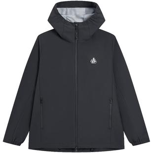 特步羽翼软壳衣男女户外防泼水加绒外套情侣登山防风连帽冲锋风衣